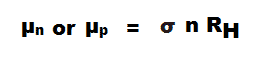 1.6 Hall Mobility Formula - Mathematical Expression