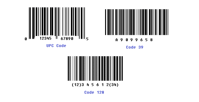 3 Types of One Dimensional Linear Barcodes