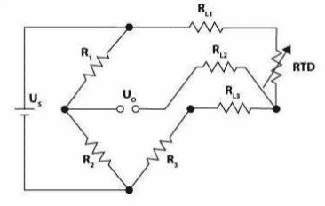 Three Wire Configuration of Resistance Temperature Detector