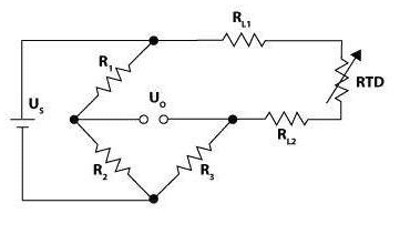 Two Wire Configuration of Resistance Temperature Detector
