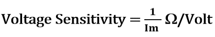 Voltage Sensitivity Equation