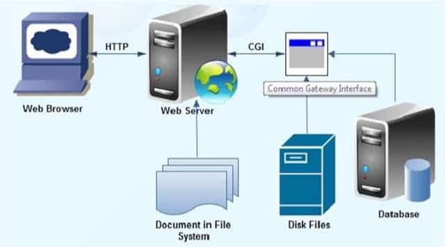 Common Gateway Interface (CGI) Process Diagram