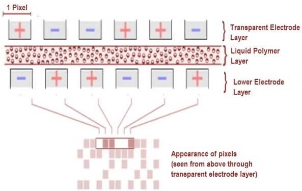 Schematic Diagram of Electronic Paper Display