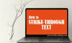 How to Strikethrough Text