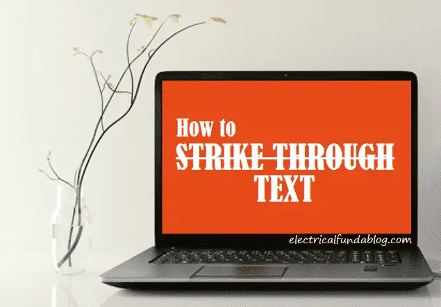 How to Strikethrough Text