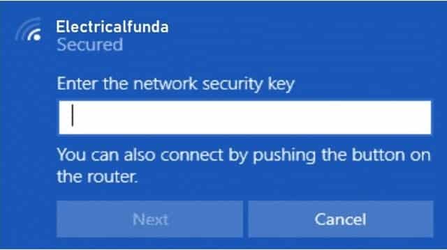 Password Protected Setup Screen