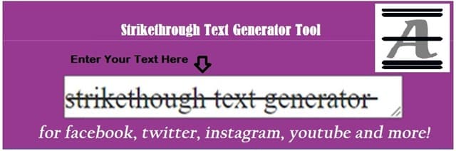 Strike Through Text Generator Tool