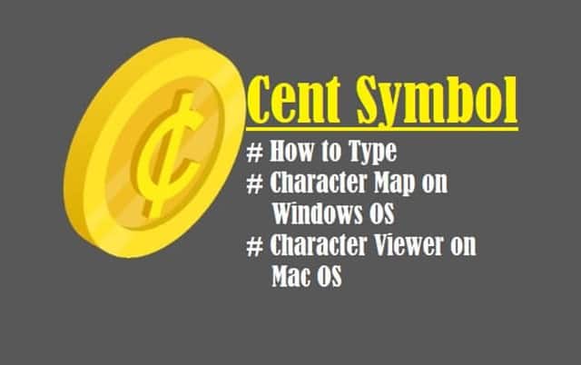 Introduction to Cent Symbol
