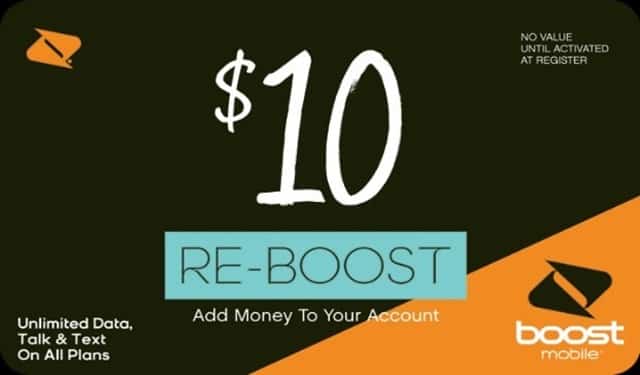 Boost Prepaid Phone Card