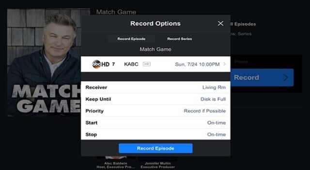 Record from DirecTV App