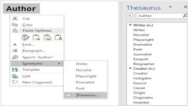 Thesaurus