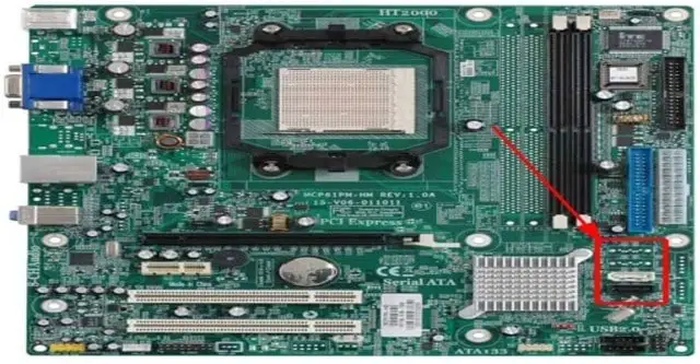 SATA Port on Motherboard