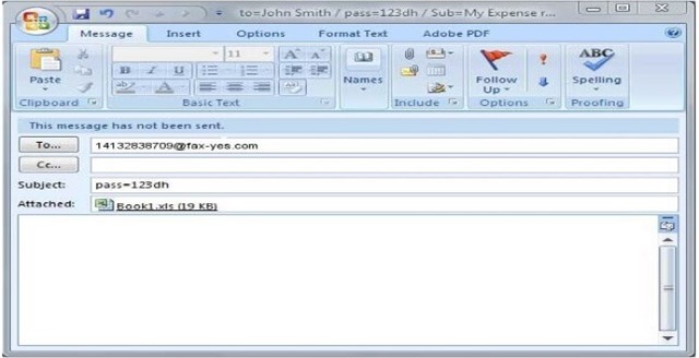 Email to Fax Number