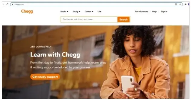 Chegg Web Page