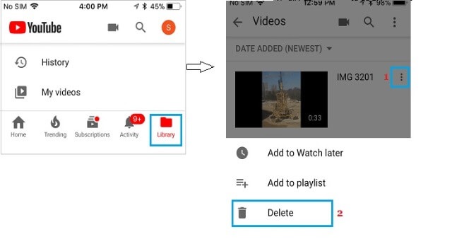 Delete Video from Phone