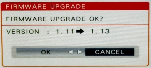 Firmware Upgrade to New Version