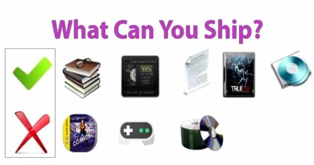 Items you Can/Cannot Send as Media Mail