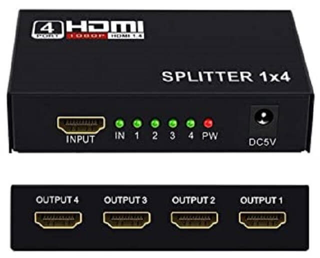 1 in 4 HDMI splitter