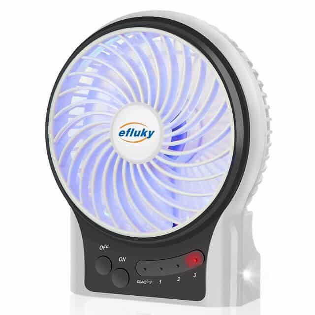 efulky 3 speeds Mini Disk Fan