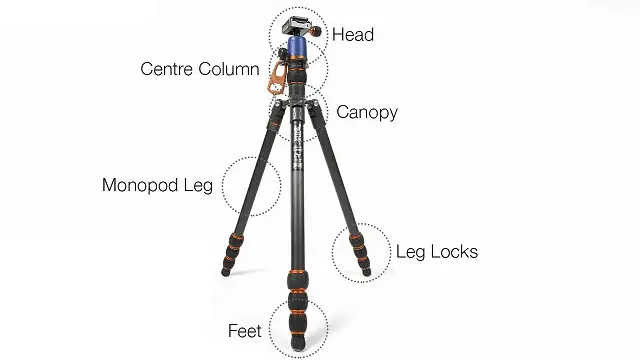 Parts of a Tripod
